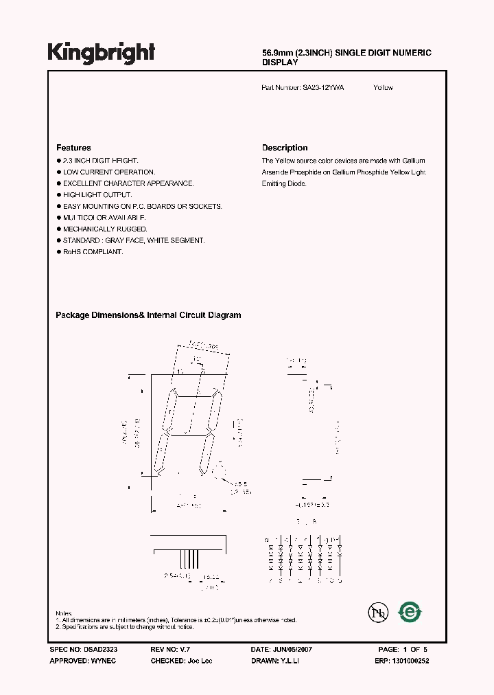 SA23-12YWA_4882759.PDF Datasheet