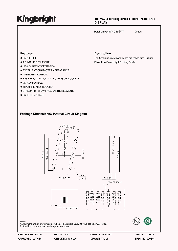 SA40-19GWA_4639295.PDF Datasheet