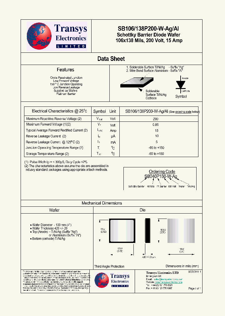 SB106138P200-W-AGAL_4516981.PDF Datasheet