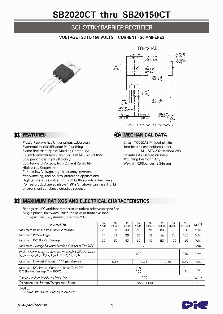 SB2030CT_4549023.PDF Datasheet