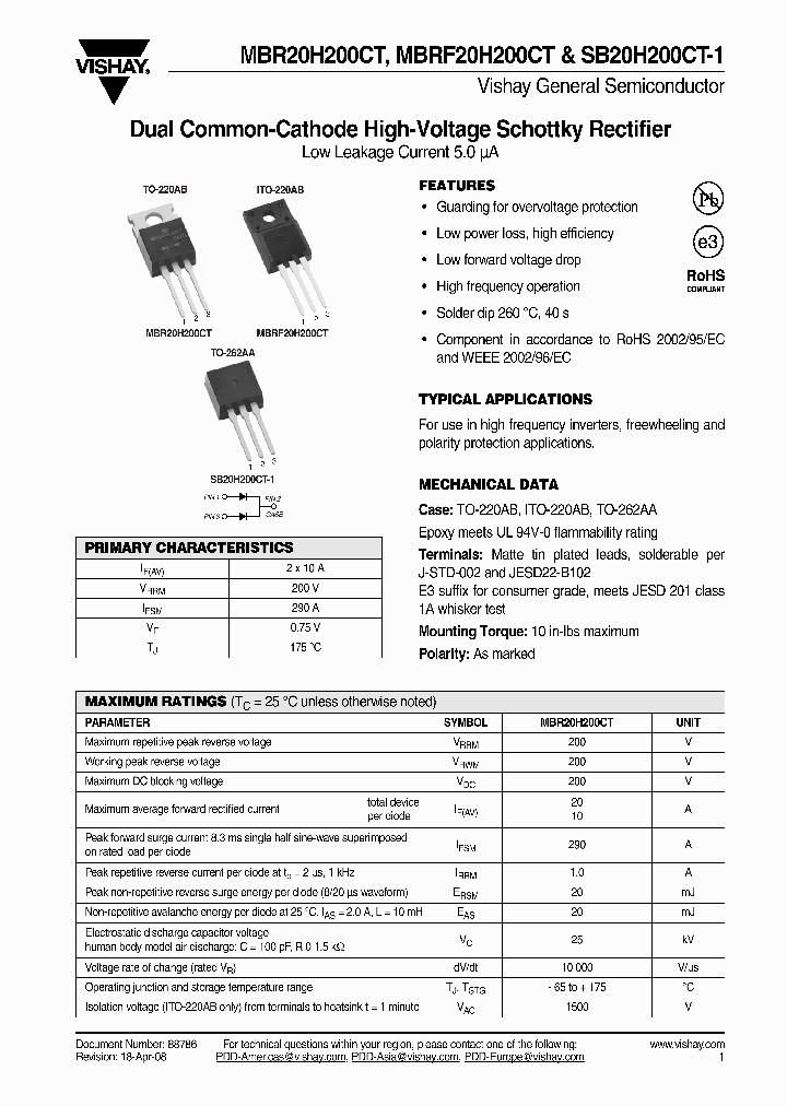 SB20H200CT-1E345_4391273.PDF Datasheet