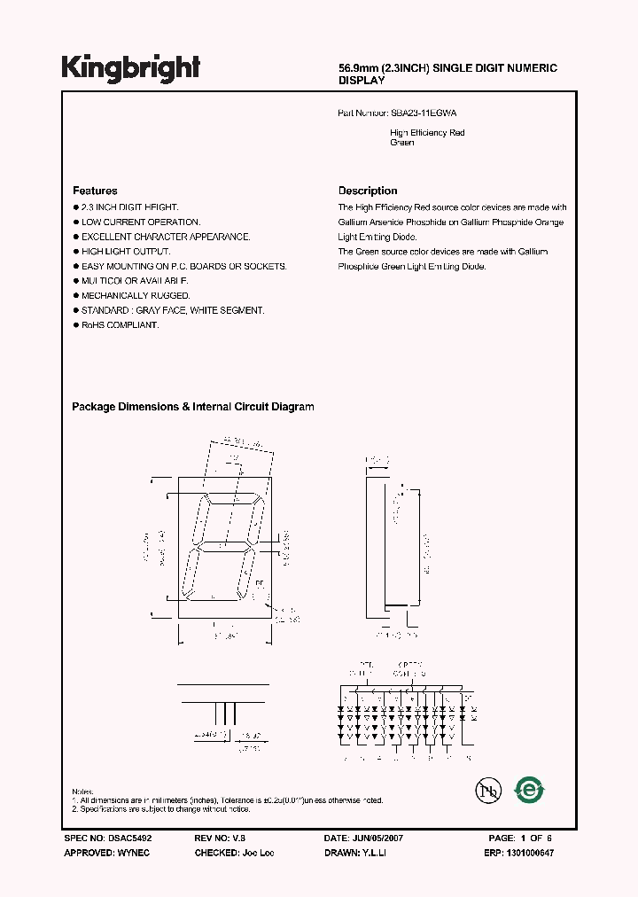 SBA23-11EGWA_4188125.PDF Datasheet