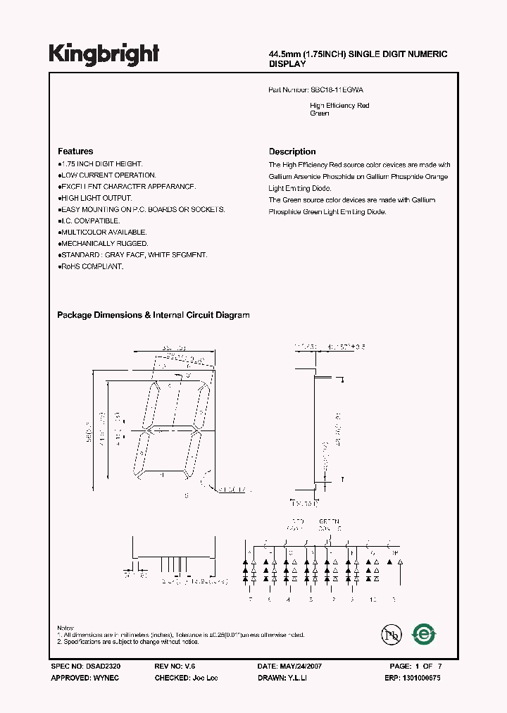 SBC18-11EGWA_4207206.PDF Datasheet
