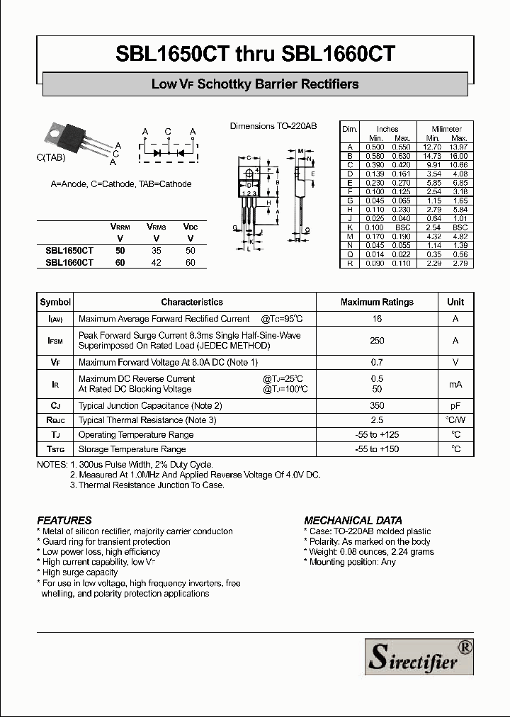 SBL1650CT_4238765.PDF Datasheet