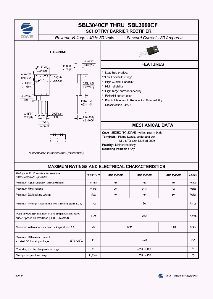 SBL3040CF_4848410.PDF Datasheet
