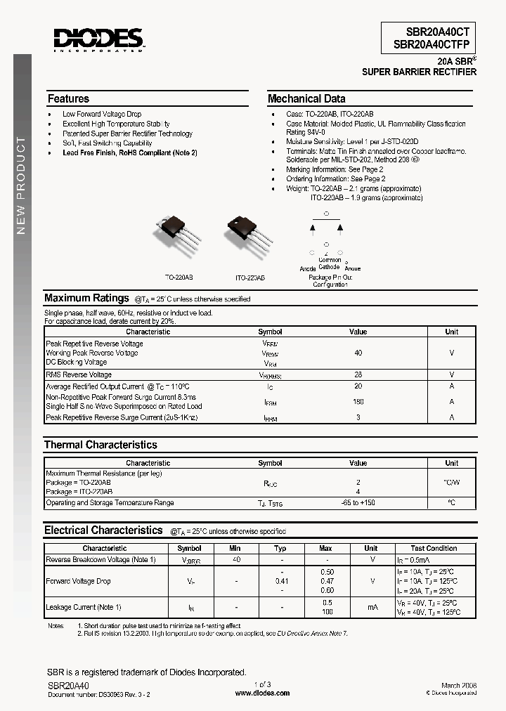 SBR20A40CT08_4389320.PDF Datasheet