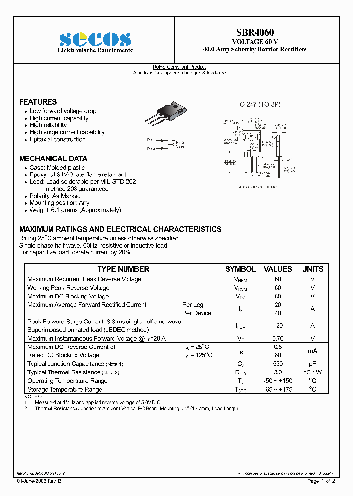 SBR4060_4844735.PDF Datasheet