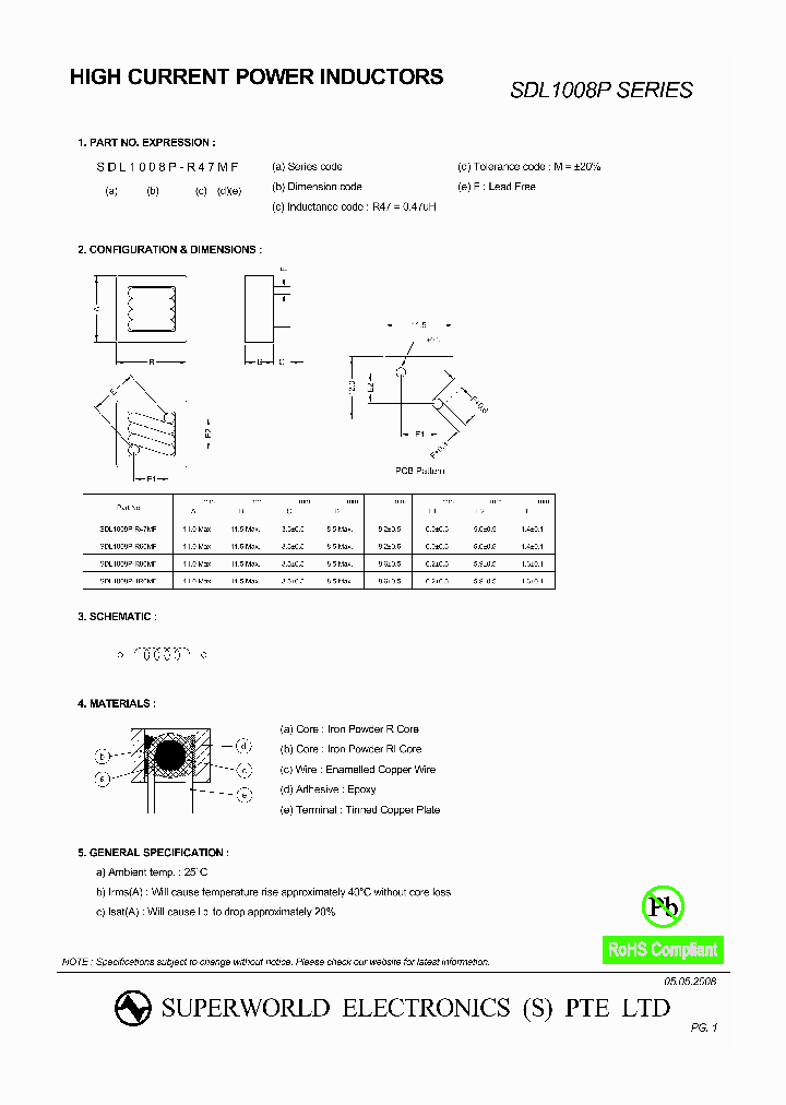SDL1008P_4437878.PDF Datasheet