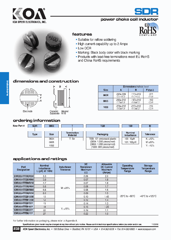 SDR1006TTEB821K_4608007.PDF Datasheet