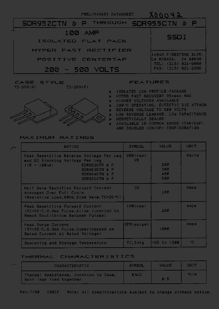 SDR954CTN_4550197.PDF Datasheet