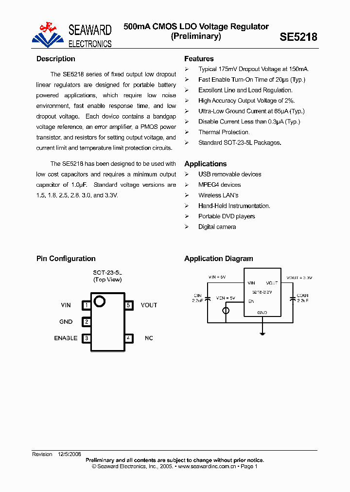 SE5218FLG-LF_4545977.PDF Datasheet
