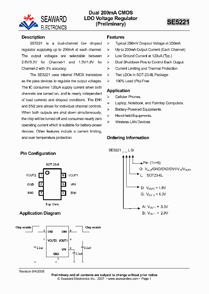 SE5221ADLG-LF_4611095.PDF Datasheet