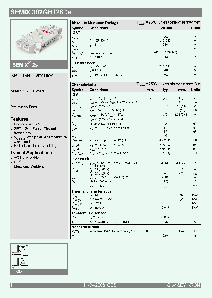 SEMIX302GB128DS_4184777.PDF Datasheet