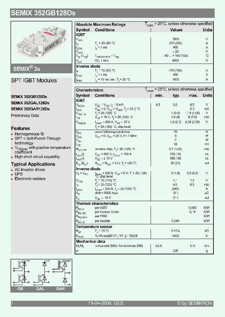 SEMIX352GB128DS_4211063.PDF Datasheet