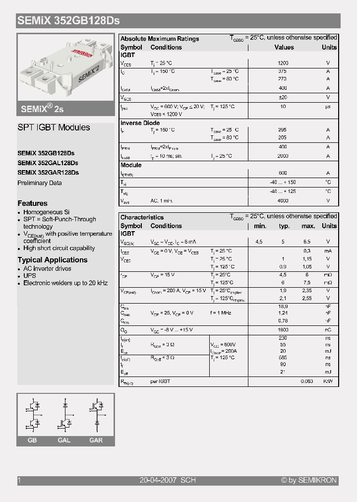 SEMIX352GB128DS07_4488579.PDF Datasheet