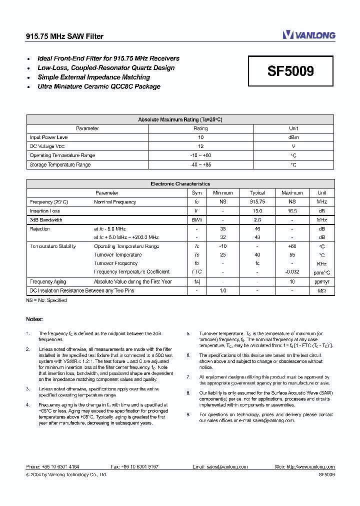 SF5009_4438587.PDF Datasheet