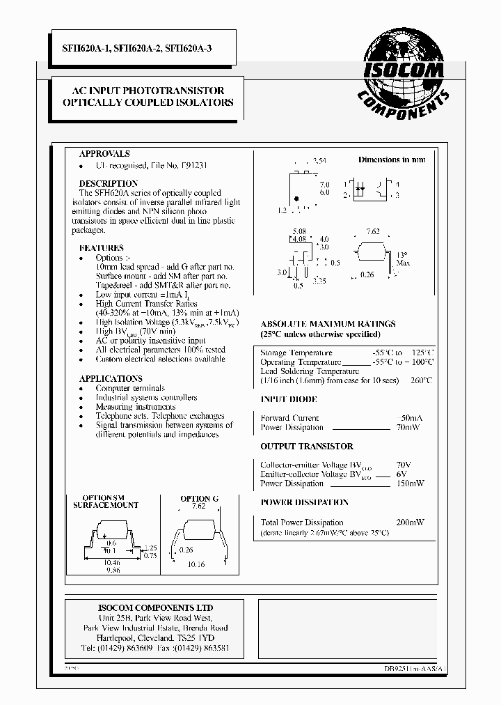 SFH620A-1_4444332.PDF Datasheet