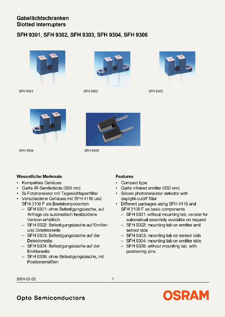 SFH9301_4328635.PDF Datasheet