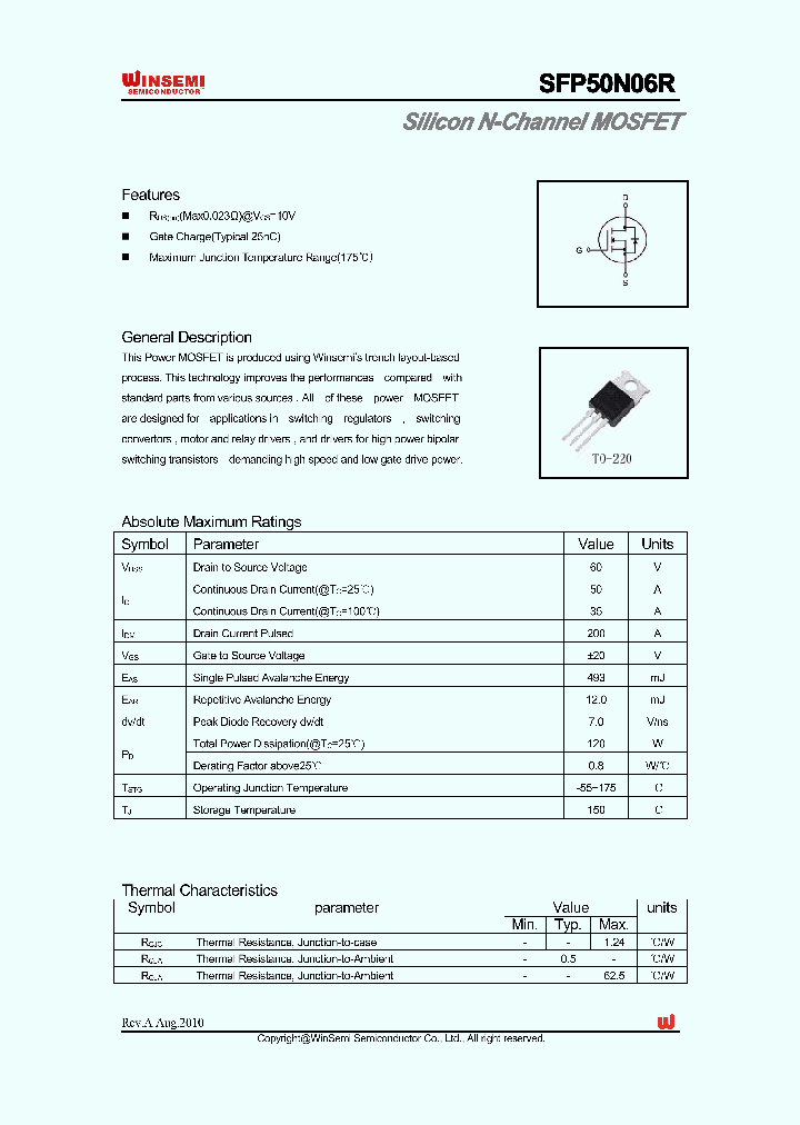 SFP50N06R_4895202.PDF Datasheet