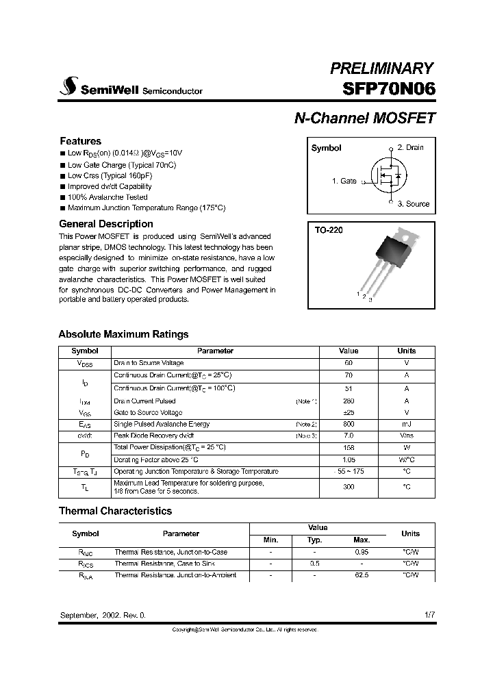 SFP70N06_4252187.PDF Datasheet
