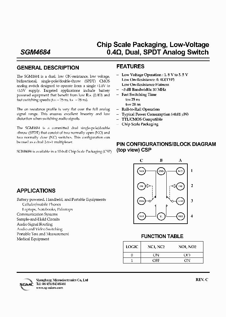 SGM4684XGTR_4170353.PDF Datasheet