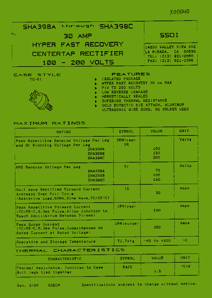 SHA398A_4278388.PDF Datasheet