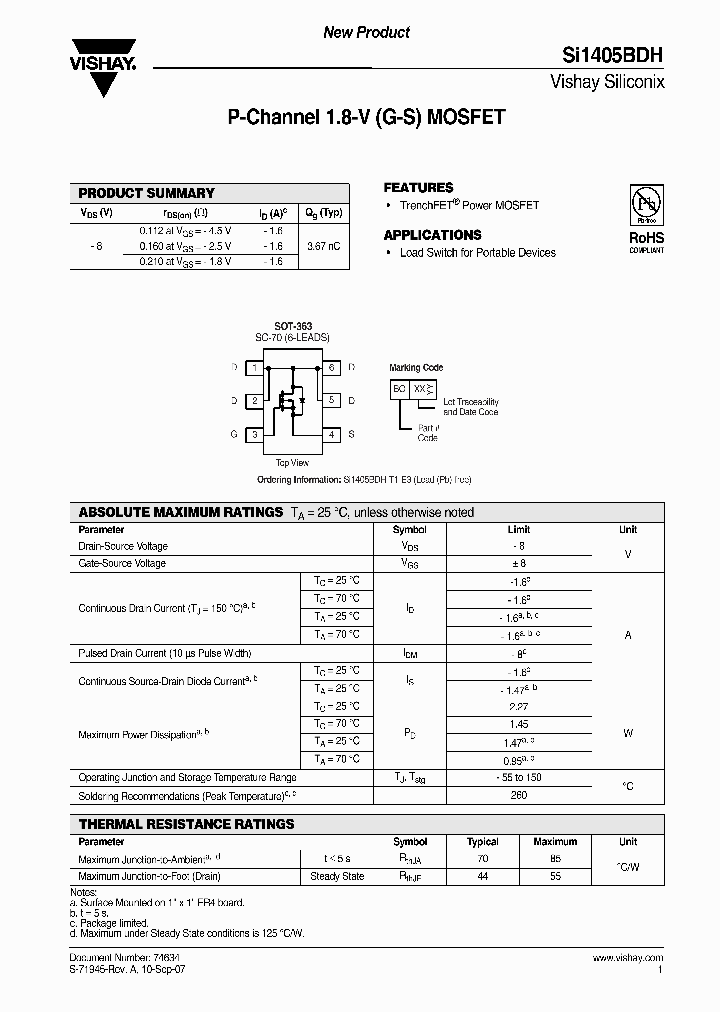 SI1405BDH_4410076.PDF Datasheet