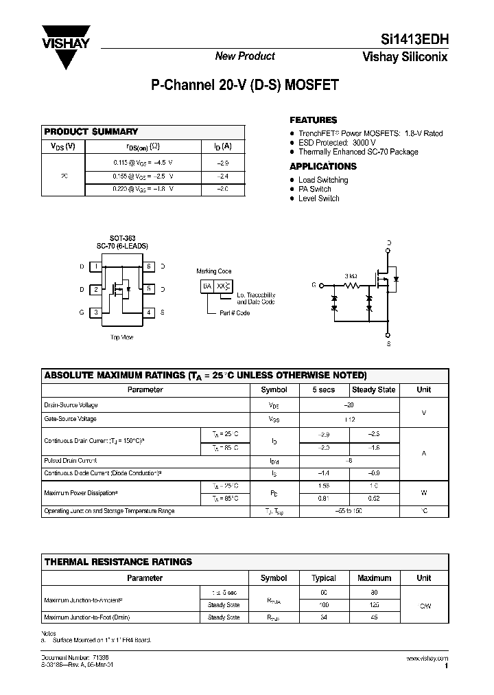 SI1413EDH_4326508.PDF Datasheet