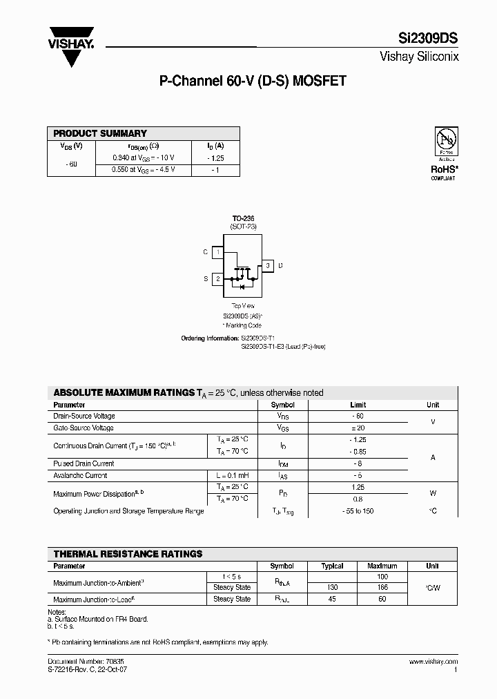 SI2309DS08_4890941.PDF Datasheet