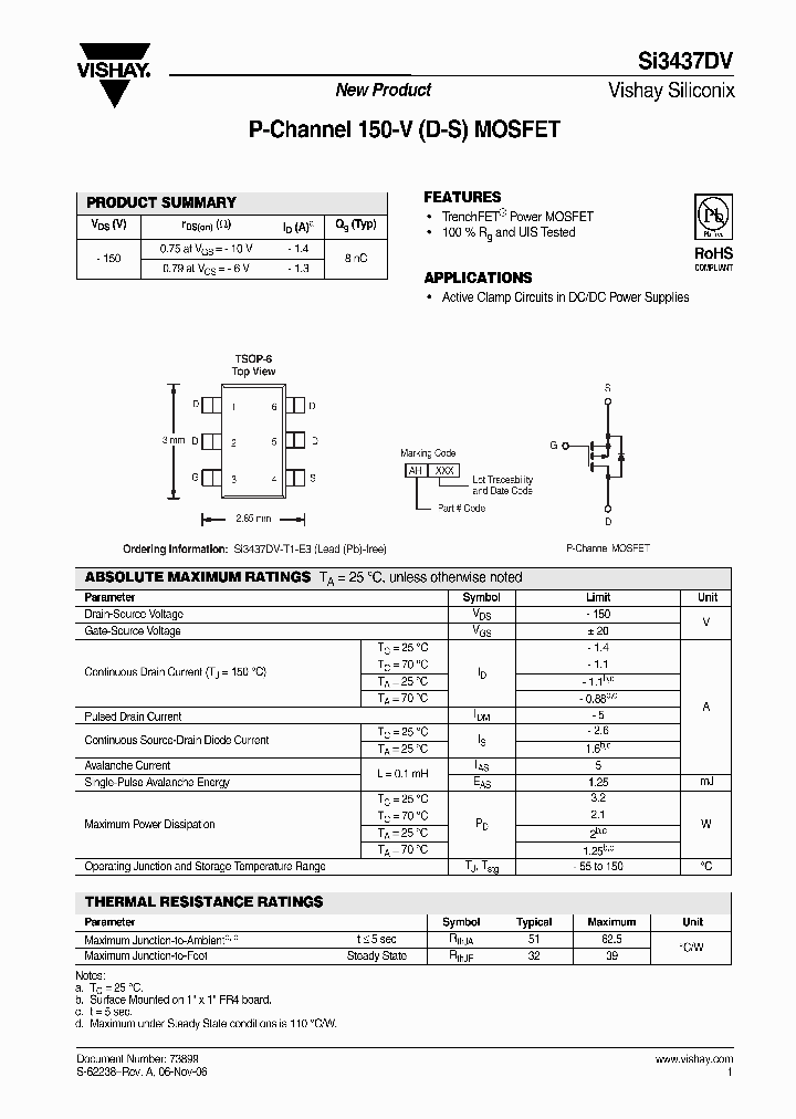 SI3437DV_4284407.PDF Datasheet