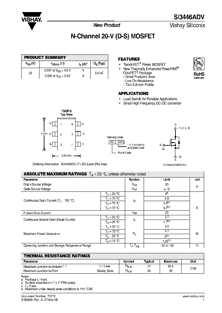 SI3446ADV_4667889.PDF Datasheet