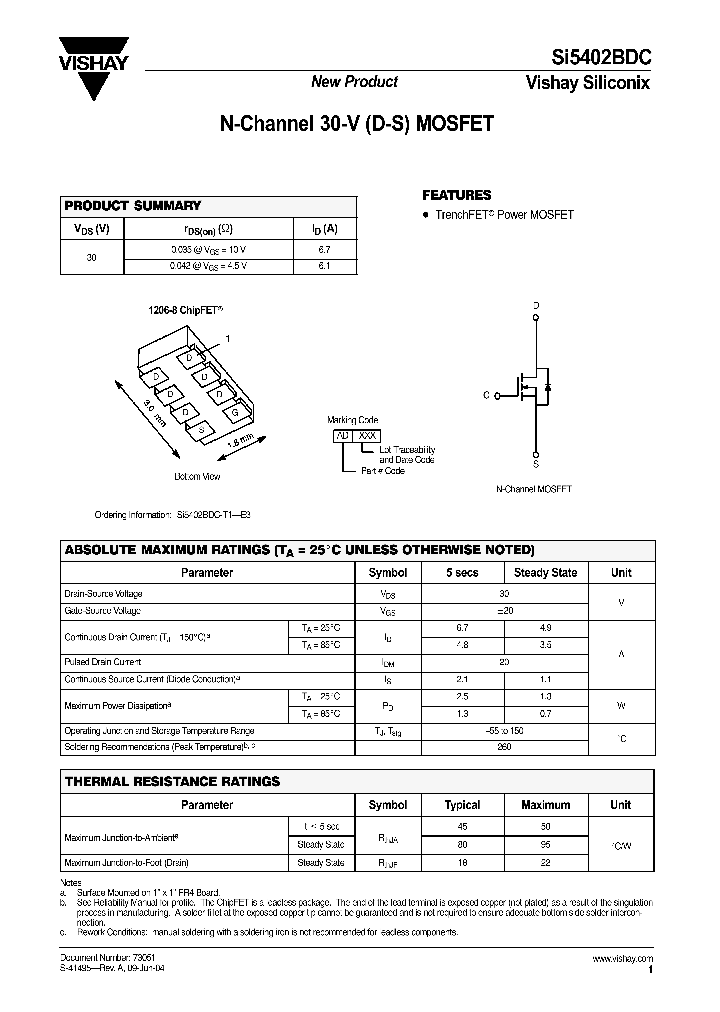 SI5402BDC-T1-E3_4258763.PDF Datasheet