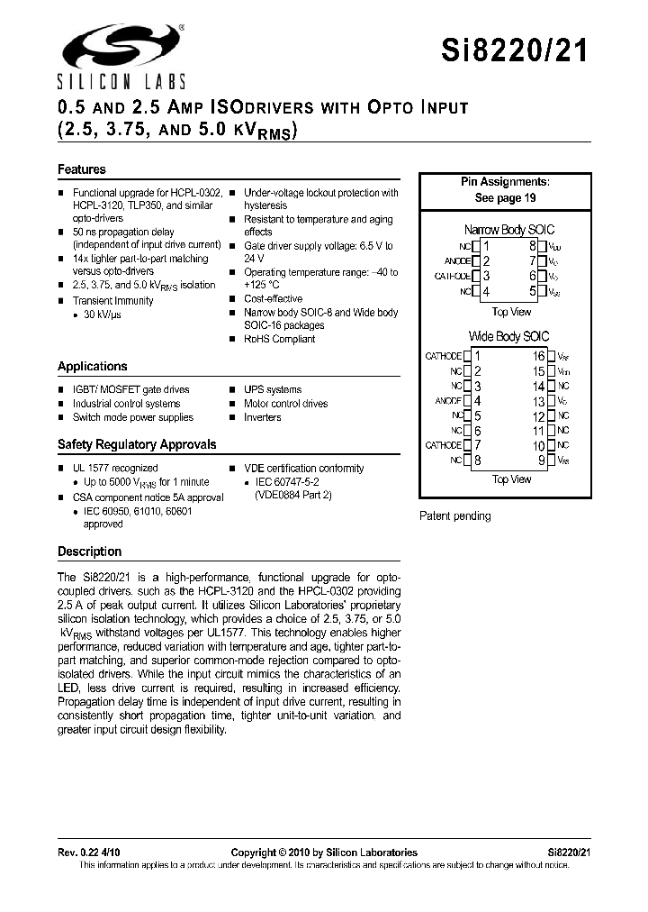 SI8220_4590974.PDF Datasheet