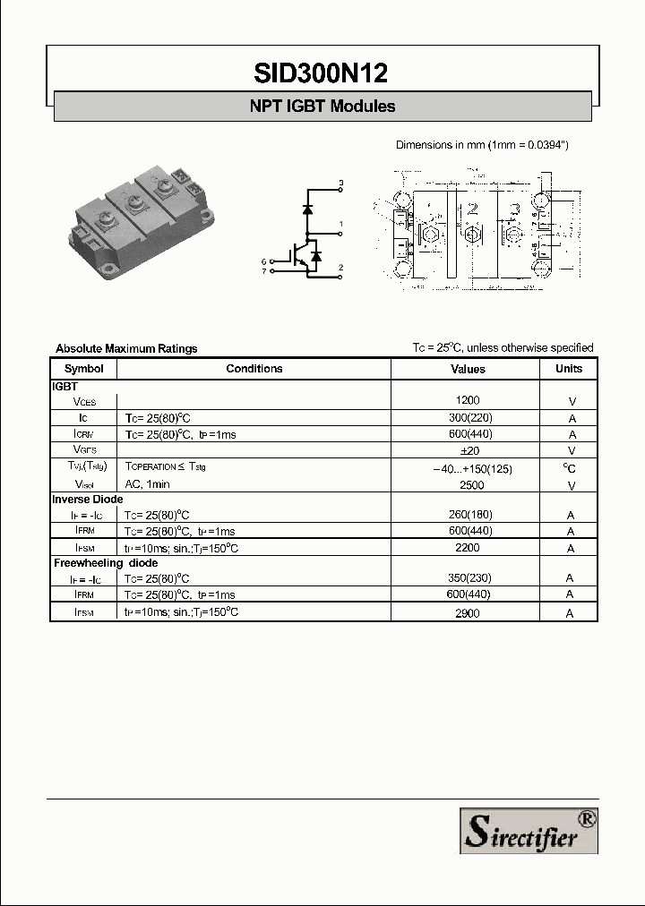 SID300N12_4194714.PDF Datasheet