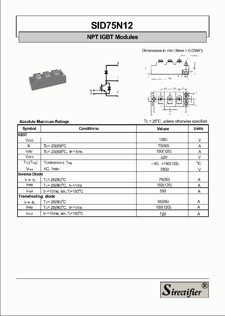 SID75N12_4238246.PDF Datasheet