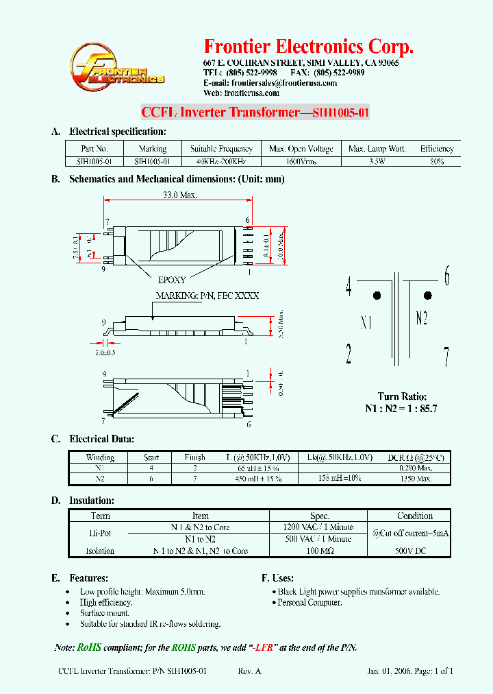 SIH1005-01_4274932.PDF Datasheet