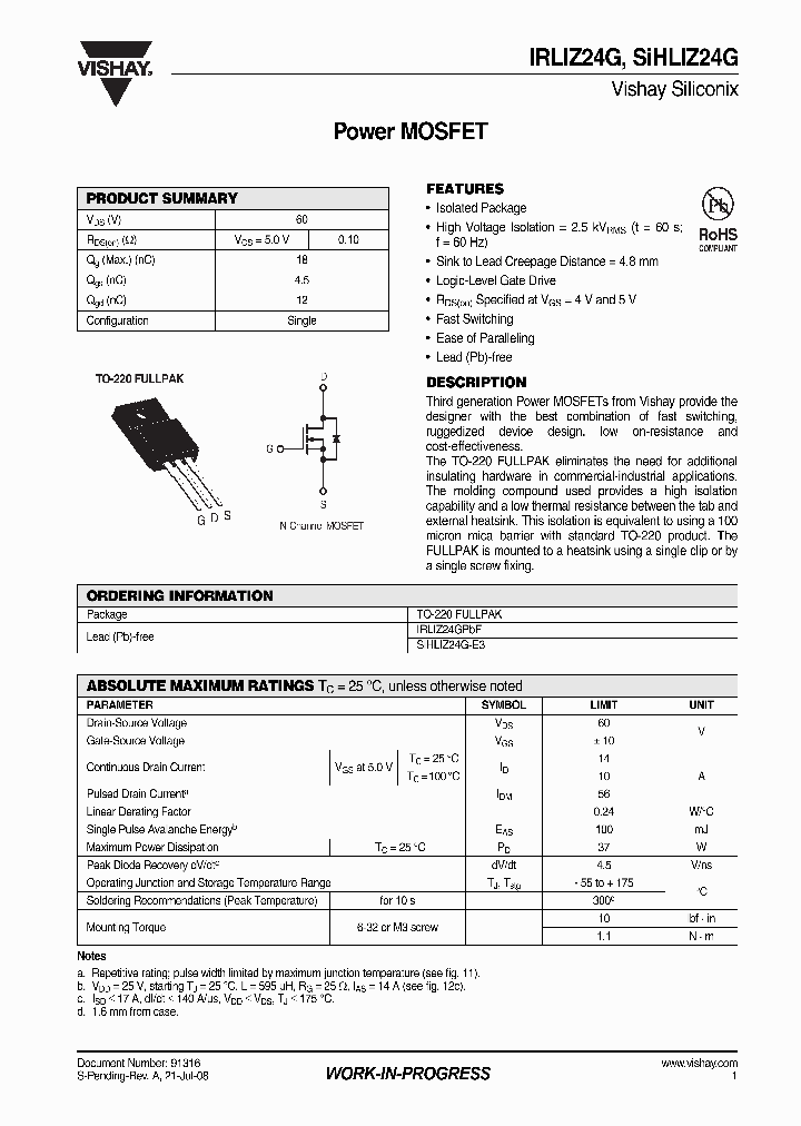 SIHLIZ24G-E3_4317972.PDF Datasheet
