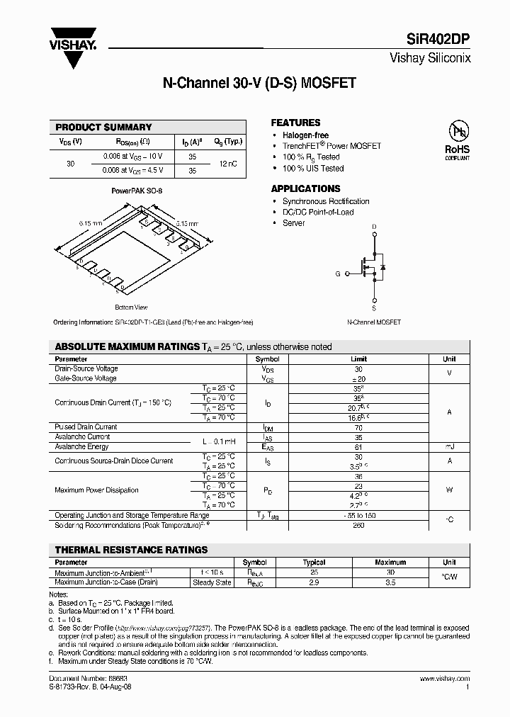 SIR402DP_4403487.PDF Datasheet