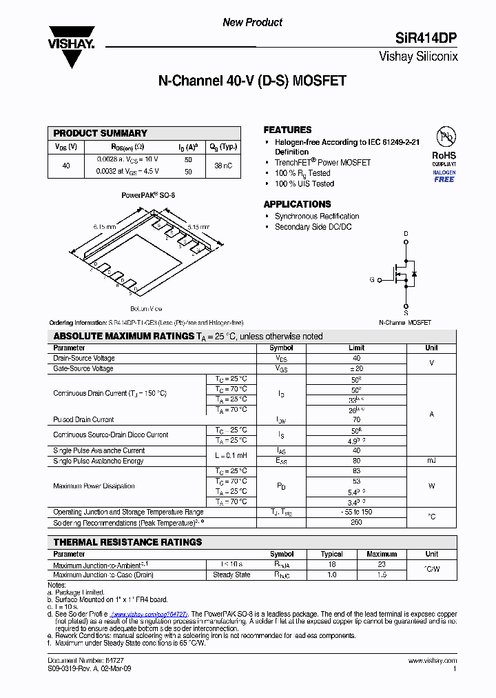 SIR414DP_4427249.PDF Datasheet