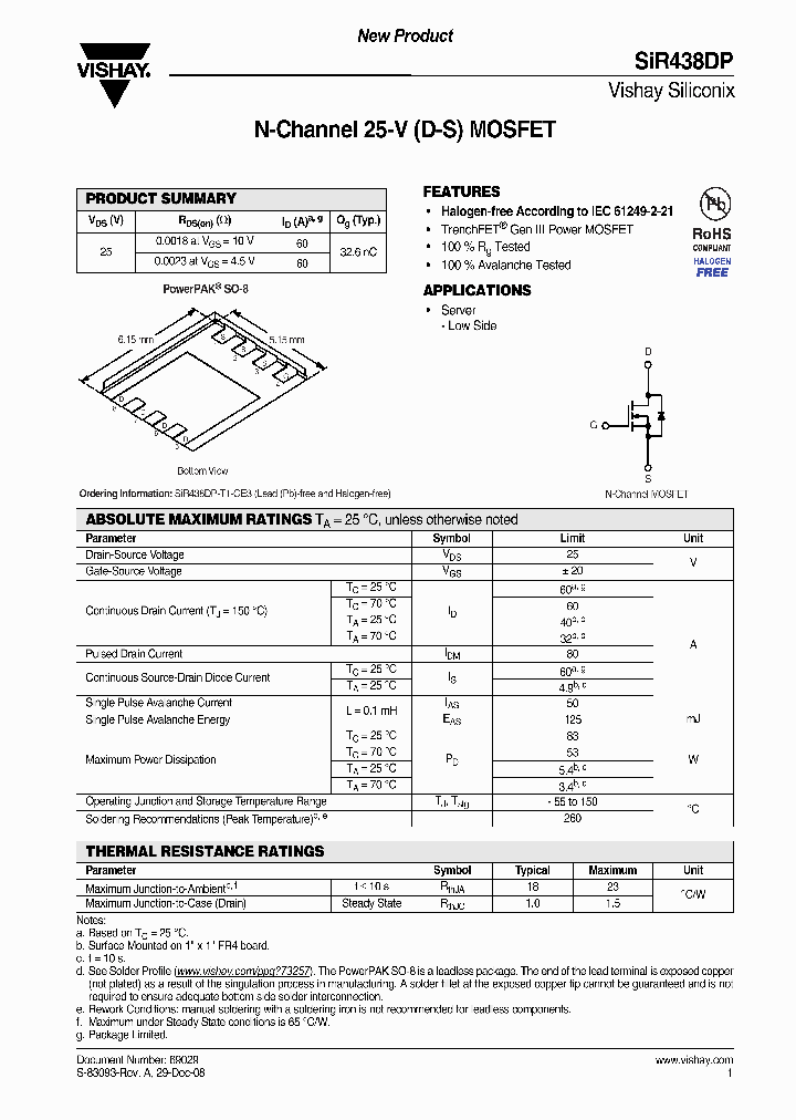 SIR438DP_4405678.PDF Datasheet