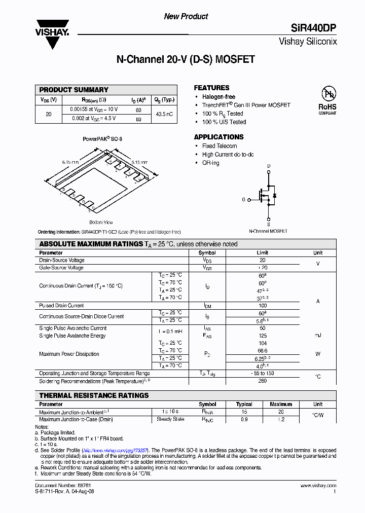 SIR440DP_4425466.PDF Datasheet