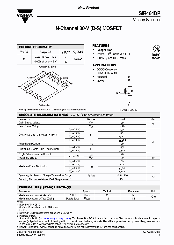 SIR464DP_4417676.PDF Datasheet