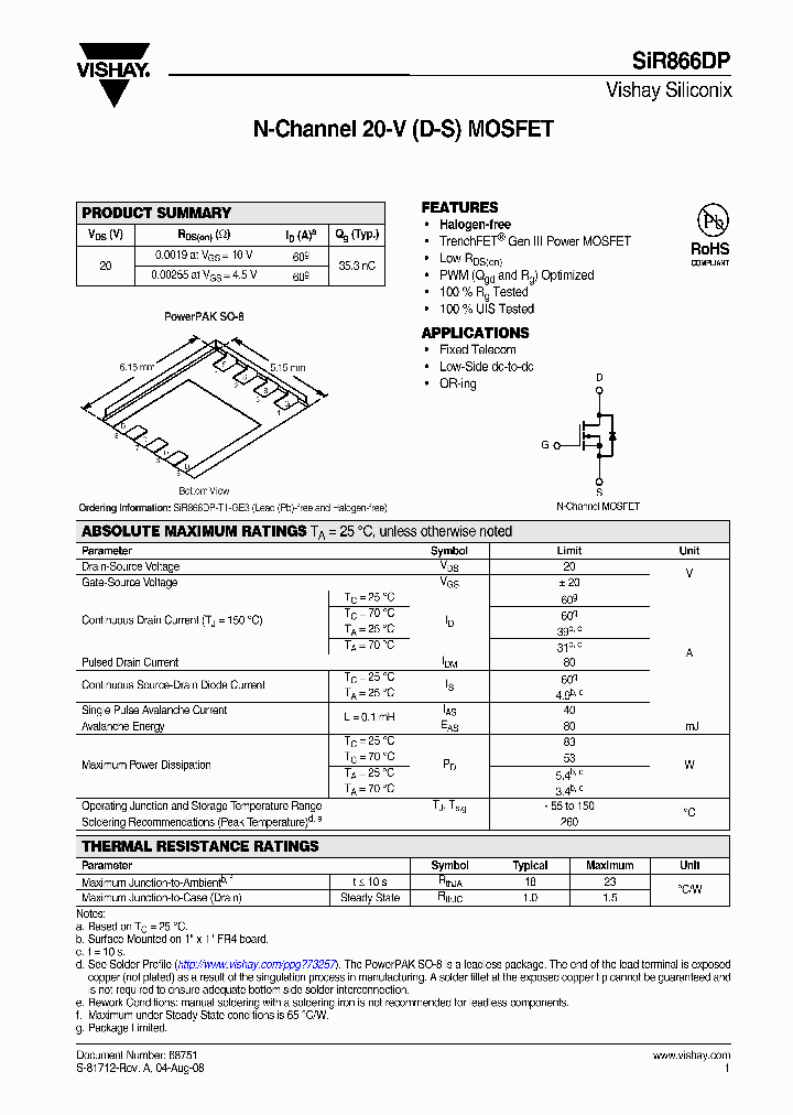 SIR866DP_4543256.PDF Datasheet