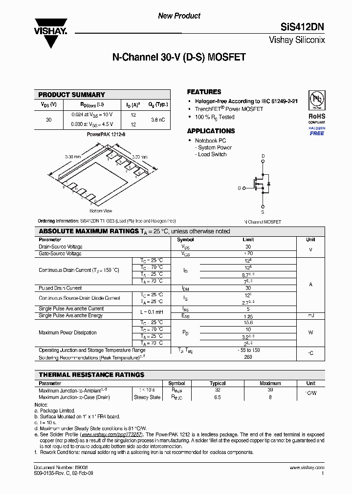 SIS412DN_4398234.PDF Datasheet