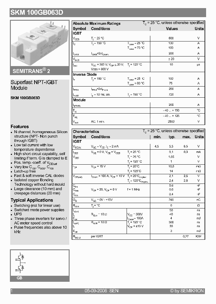 SKM100GB063D06_4224785.PDF Datasheet