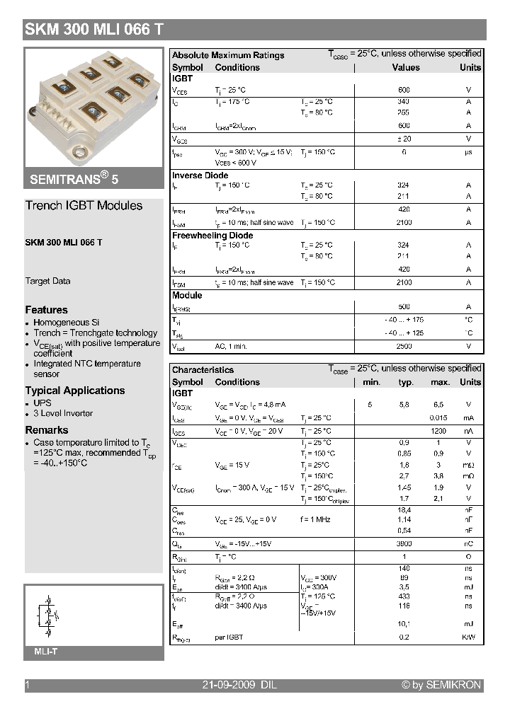 SKM300MLI066T_4708591.PDF Datasheet