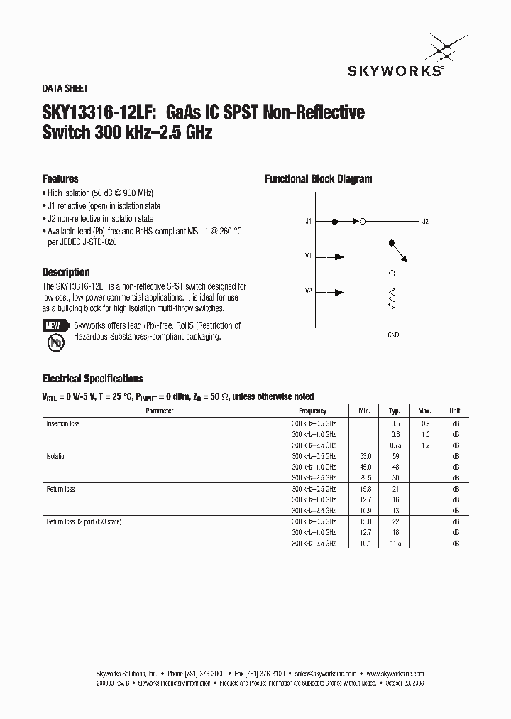 SKY13316-12LF_4686787.PDF Datasheet