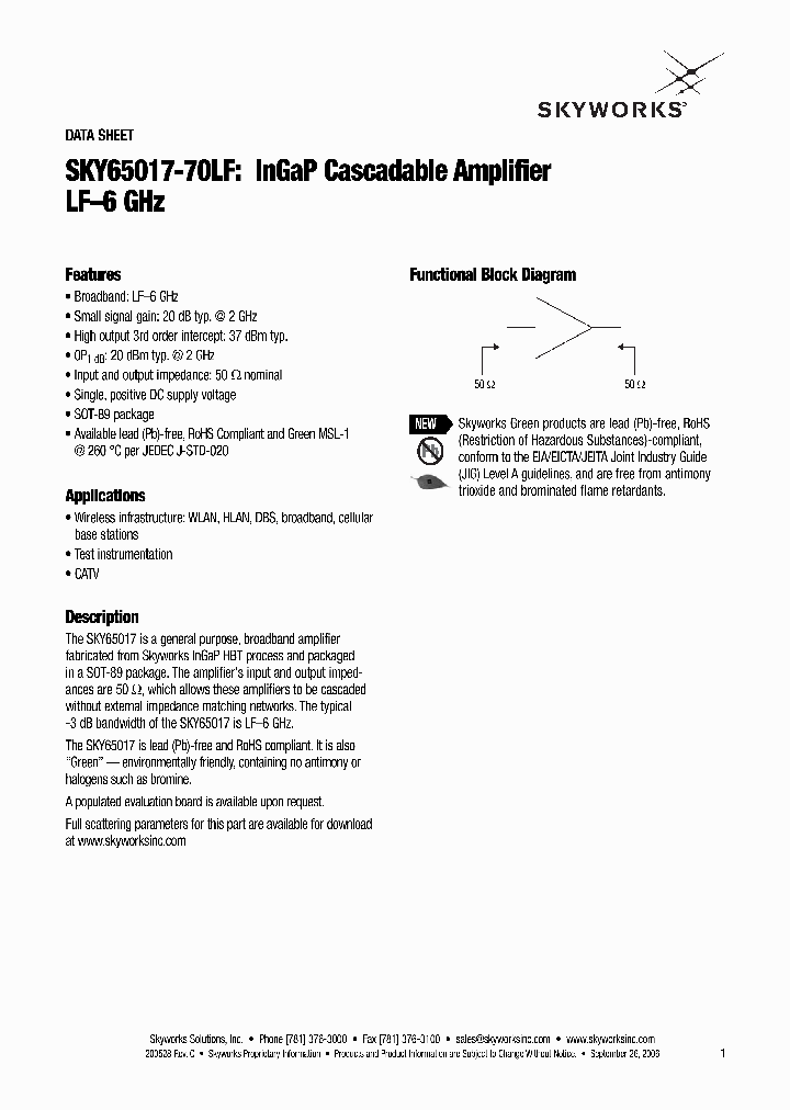 SKY65017-70LF_4190071.PDF Datasheet