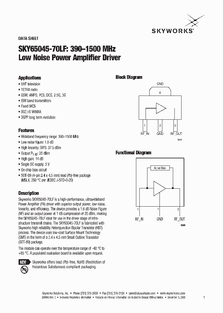 SKY65045-70LF_4620918.PDF Datasheet