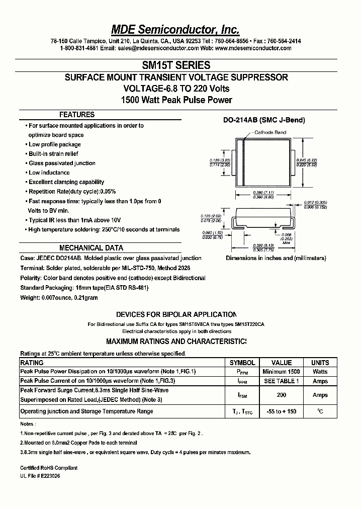 SM15T12CA_4468297.PDF Datasheet